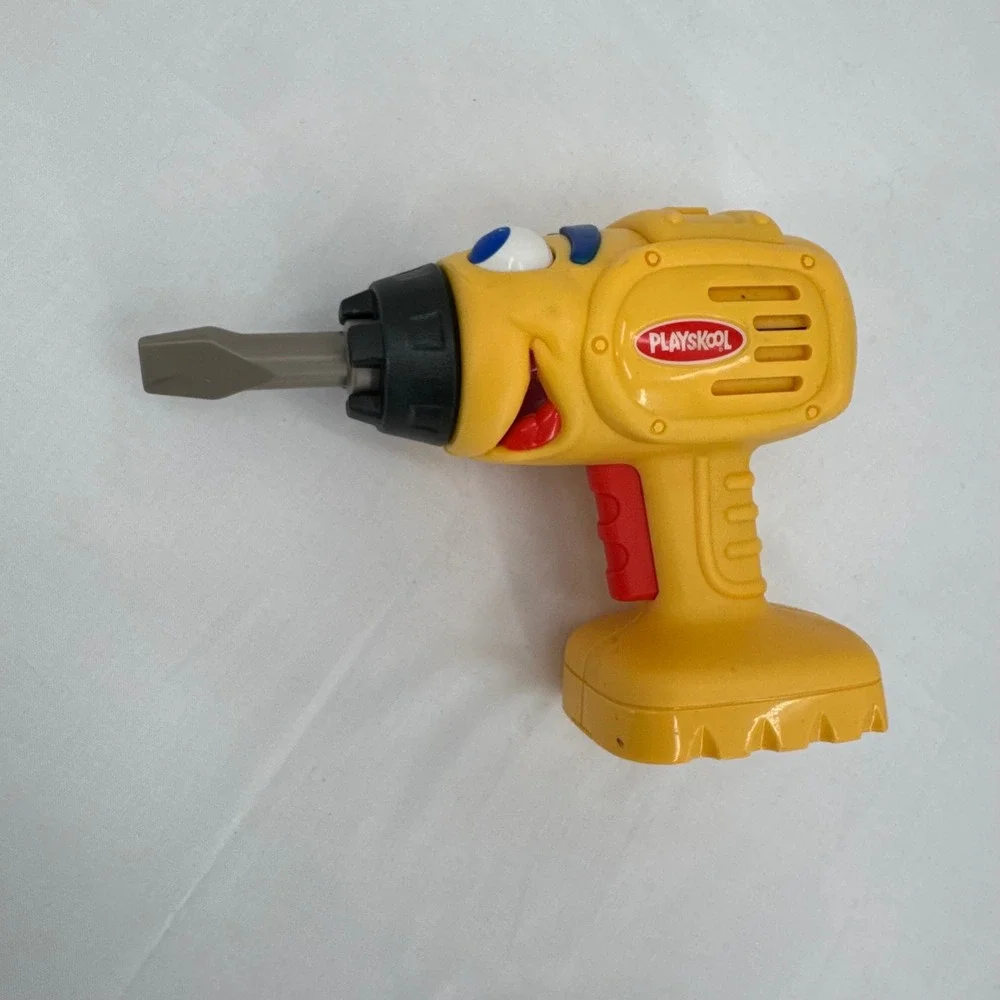 Vtg 2000s Playskool Cool Crew Phil the Drill Toy Tool Interactive Pretend Play